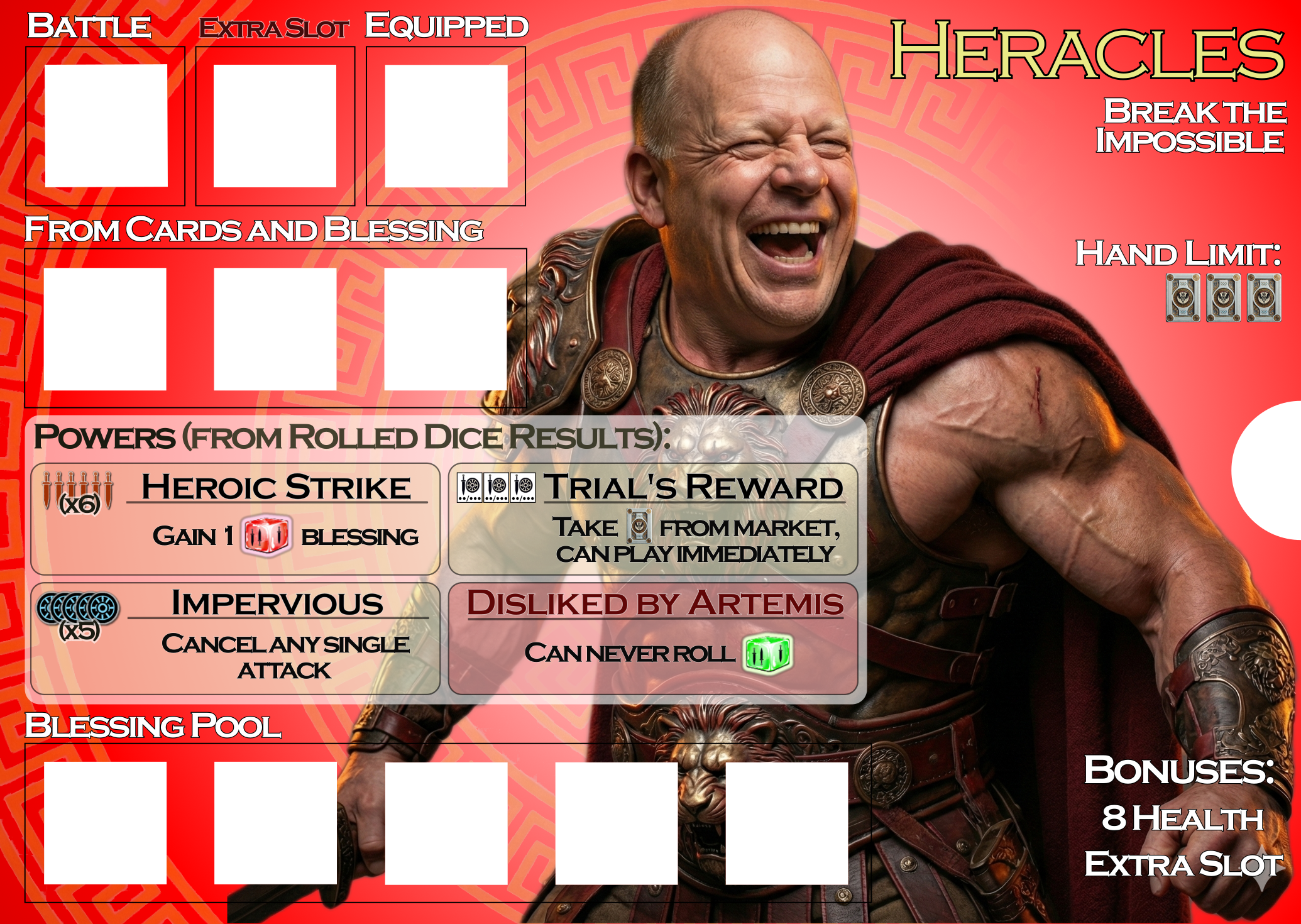 A player exploring a room on the game board